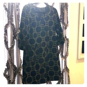 Blue and green Boden corduroy dress